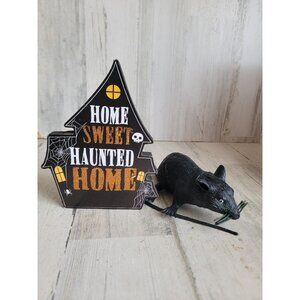 Halloween rat haunted house figure set home decor prop